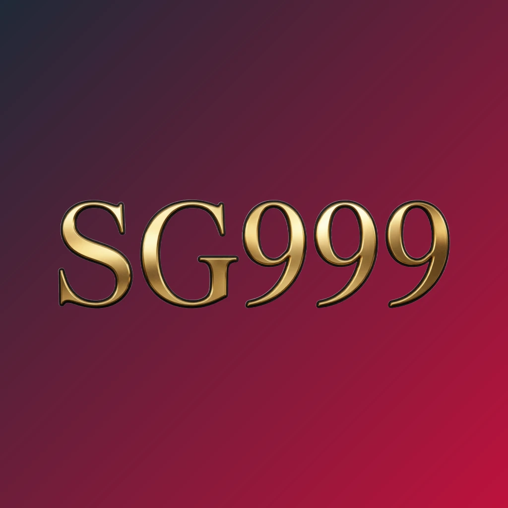 Luxury horizontal rectangular wordmark logo for SG999 in gold and black with elegant serif typography and minimal ornament details on transparent background